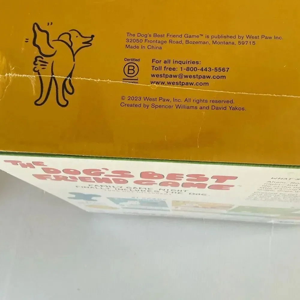 The Dog's Best Friend Game NWT never opened